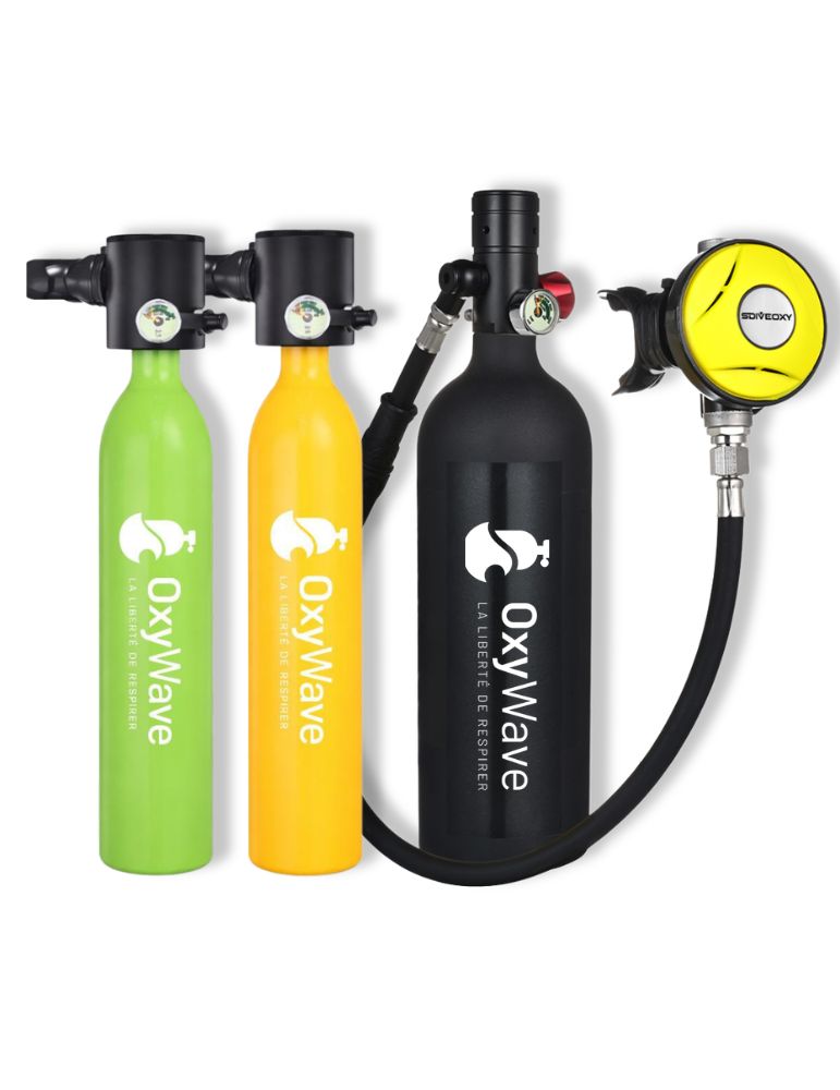 Bouteilles de plongée compactes 0,5L et 1L